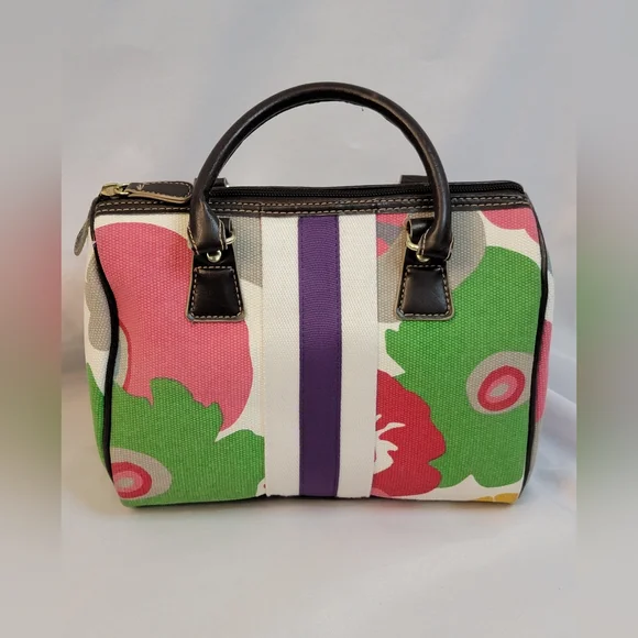 Victoria Secret Floral Canvas Handbag - Picture 1 of 8